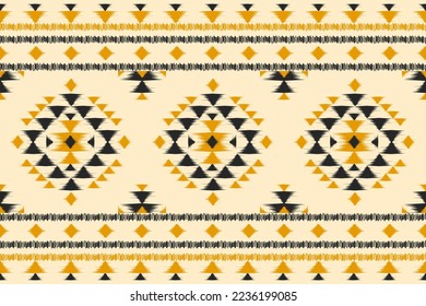 Alfombras de arte de patrones étnicos ikat. Patrón geométrico étnico ikat sin fisuras en las tribus. estilo mexicano. Diseño para fondo, papel pintado, ilustración, tela, ropa, alfombra, textil, batik, bordado.