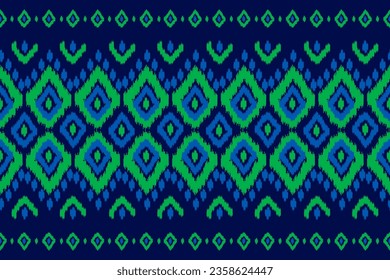 Alfombras de arte étnico ikat patrón, de etnia azteca sin costura en las tribus. estilo mexicano. Diseño para fondo, papel pintado, ilustración, tela, ropa, alfombra, textil, batik, bordado.