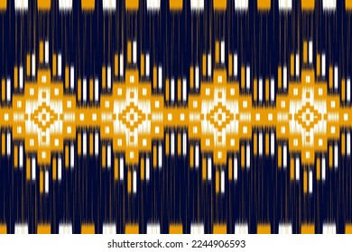 Carpet ethnic ikat pattern. Geometric ethnic ikat seamless pattern in tribal. Mexican style. Design for background, illustration, rug, fabric, clothing, carpet, textile, batik, embroidery.