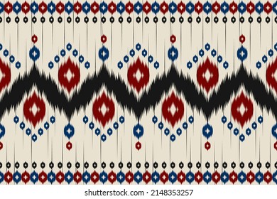 Arte de patrones étnicos de alfombras. de estilo americano y mexicano. Diseño para fondo, papel pintado, ilustración vectorial, tela, ropa, alfombra, textil, batik, bordado.