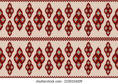 Arte de patrones étnicos de alfombras. de estilo americano y mexicano. Diseño para fondo, papel pintado, ilustración vectorial, tela, ropa, alfombra, textil, batik, bordado.