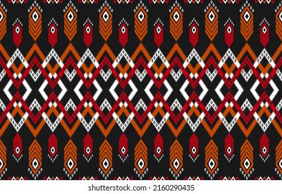 Arte de patrones étnicos de alfombras. Tela mexicana. Diseño para fondo, papel pintado, ilustración vectorial, tela, ropa, alfombra, textil, batik, bordado.