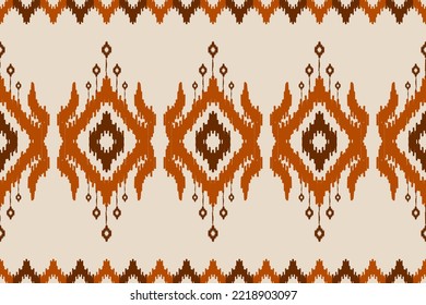 Carpet ethnic pattern art. Ikat ethnic seamless pattern in tribal. Design for background, wallpaper, vector illustration, fabric, clothing, carpet, textile, batik, embroidery.