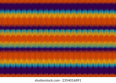 Carpet ethnic pattern art. Ikat ethnic seamless pattern in tribal. Design for background, wallpaper, vector illustration, fabric, clothing, carpet, textile, batik, embroidery.