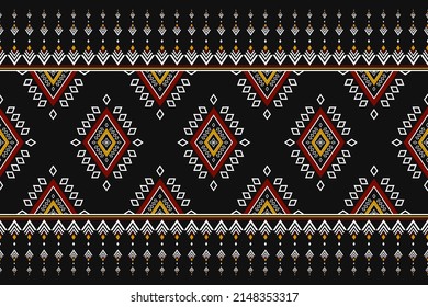 Carpet ethnic pattern art. Seamless pattern in tribal. American, Mexican style. Design for background, wallpaper, vector illustration, fabric, clothing, carpet, textile, batik, embroidery.