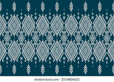 Alfombra de arte de patrón étnico. Patrón sin fisuras en tribal. Estampado de adorno geométrico azteca. Estilo mexicano. Diseño para el fondo, ilustración, tela, ropa, alfombra, alfombra, textil, batik, bordado.
