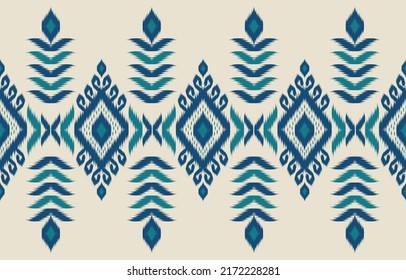 Carpet ethnic tribal pattern art. Ethnic ikat seamless pattern. American, Mexican style. Design for background, wallpaper, illustration, fabric, clothing, carpet, textile, batik, embroidery.