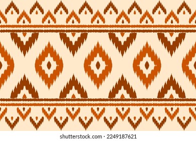 Carpet ethnic tribal pattern art. Ethnic ikat seamless pattern. American, Mexican style. Design for background, wallpaper, illustration, fabric, clothing, carpet, textile, batik, embroidery.