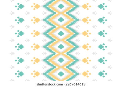 Carpet ethnic tribal pattern art. Ethnic ikat seamless pattern. American, Mexican style. Design for background, wallpaper, illustration, fabric, clothing, carpet, textile, batik, embroidery.