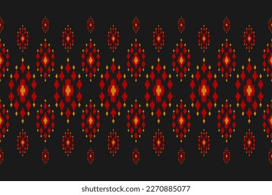Teppich ethnische Stammeskunst. Ethnische ikat nahtlose Muster. Amerikanischer, mexikanischer Stil. Design für Hintergrund, Tapete, Illustration, Stoff, Kleidung, Teppich, Textilien, Batik, Stickereien.