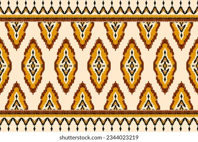 Carpet ethnic tribal pattern art. Ethnic ikat seamless pattern. American, Mexican style. Design for background, wallpaper, illustration, fabric, clothing, carpet, textile, batik, embroidery.