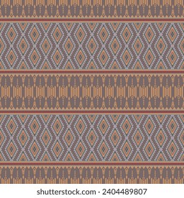 Moqueta de arte de patrones tribales étnicos. Patrón ininterrumpido de ikat étnico. de estilo americano y mexicano. Diseño para el fondo