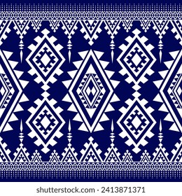 Carpet ethnic tribal pattern art. Ethnic ikat seamless pattern. American, Mexican style.Vector Design for background