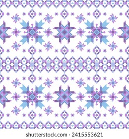 Teppich ethnische Stammeskunst. Ethnische ikat nahtlose Muster. Amerikanischer, mexikanischer Stil.Vektordesign auf Hintergrund