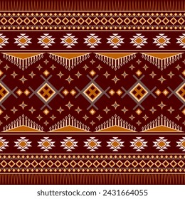 Carpet ethnic tribal pattern art. Ethnic ikat seamless pattern. American, Mexican style.Vector Design for background