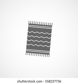 Carpet Flat Icon On White Background