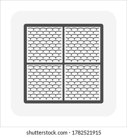 Carpet floor or interior decoration material vector icon design.