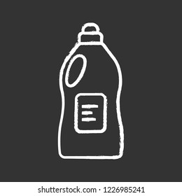 Carpet, floor, tile cleaner chalk icon. Kitchen, bathroom, toilet cleaning agent, detergent. Cleaning product. Isolated vector chalkboard illustration