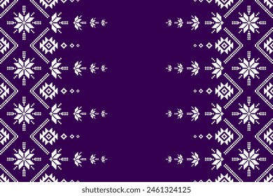 Carpet flower pattern art. Geometric ethnic floral seamless pattern in tribal. American, Mexican style. Design for background, illustration, fabric, clothing, carpet, rug, batik, embroidery.