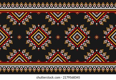 Carpet flower tribal background. Geometric ethnic oriental seamless pattern traditional. Design for wallpaper, illustration, fabric, clothing, carpet, textile, batik, embroidery.