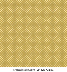 Teppich aus handgezeichneten Quadraten. Vektorgrafik nahtloses Muster. Dekorative Kunst. Sandbraun Repetitiver Hintergrund. Geometrisches Stoffmuster. Einwickelpapier. Endlose Design-Vorlage für Textil, Leinen