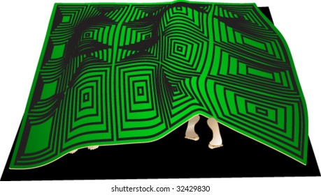 Carpet and hidden people
