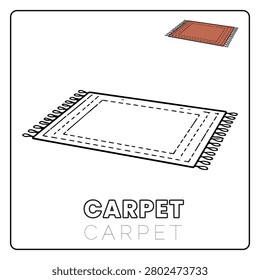 Carpet House Items Coloring