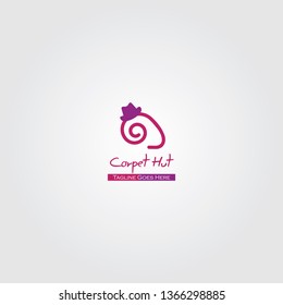 Carpet Hut vector logo design