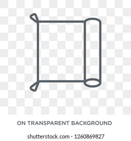 Carpet icon. Carpet design concept from Furniture and household collection. Simple element vector illustration on transparent background.