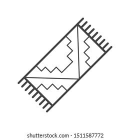 carpet icon in flat style isolated. Vector Symbol illustration.
