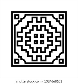 Carpet Icon, Home Interior Icon Vector Art Illustration