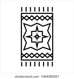 Carpet Icon, Home Interior Icon Vector Art Illustration