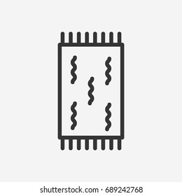 Carpet  icon illustration isolated vector sign symbol