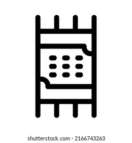icono de alfombra o logotipo símbolo de signo aislado ilustración vectorial - iconos vectoriales de estilo negro de alta calidad
