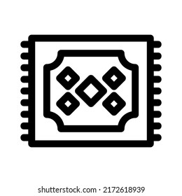 carpet icon or logo isolated sign symbol vector illustration - high quality black style vector icons
