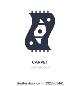 carpet icon on white background. Simple element illustration from Furniture concept. carpet sign icon symbol design.