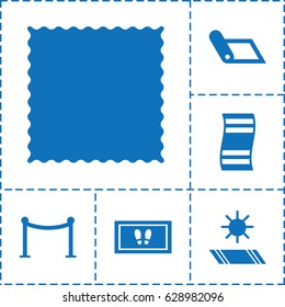 Carpet icon. set of 6 carpet filled icons such as 