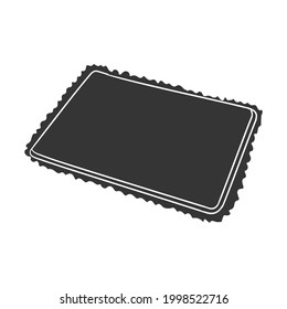 Carpet Icon Silhouette Illustration. Floor Decor Vector Graphic Pictogram Symbol Clip Art. Doodle Sketch Black Sign.