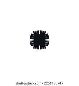 Icono de alfombra. Sencillo símbolo de fondo de afiche de lavado de alfombras de estilo. Elemento de diseño del logotipo de la marca de alfombras. Impresión de camisetas de alfombras. vector para pegatina.