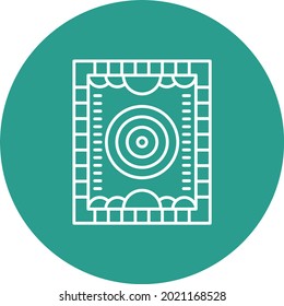 Teppichsymbol, Vektorbild. Kann auch für Web-Apps, mobile Apps und Printmedien verwendet werden.