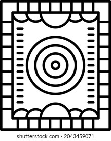 Carpet icon vector image. Can also be used for web apps, mobile apps and print media.