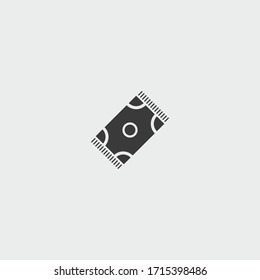 carpet icon. carpet vector on gray background