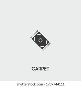 carpet icon. carpet vector on gray background