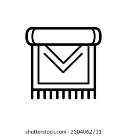 Carpet icon vector on trendy design