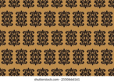 Carpet ikat floral pattern,fabric pattern on navy blue background vector illustration.Ikat ethnic oriental embroidery.Aztec style,abstract background.design for texture,clothing,decoration,carpet,rug.