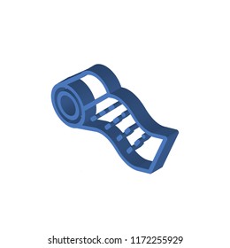 Carpet isometric left top view 3D icon