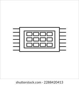 nueva línea de alfombra vector de icono
