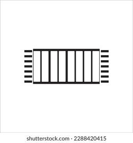 carpet line new icon vector