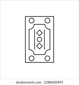 carpet line new icon vector