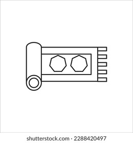 carpet line new icon vector